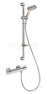 Delabie Brassware -  Delabie Securitherm Thermostatic Securitouch Shower Kit Offset Std