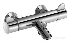 Delabie Brassware -  Delabie Securitherm Therm Securitouch Shower Bath Mixer Offset Std H9752s