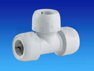 Hep2O Underfloor Heating Pipe and Fittings -  Hep2o Hd10 Equal Tee 28 Hd10/28w