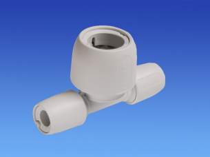 Hep2O Underfloor Heating Pipe and Fittings -  Hep2o Pb Tee Reduced Both Ends W 22x10 Hd18a/22w