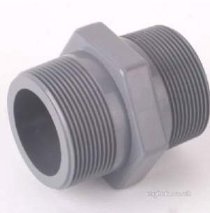 Durapipe Abs Fittings 1 14 and Above -  Dp Abs Hexagon Nipples Bsp 106105 1.1/4