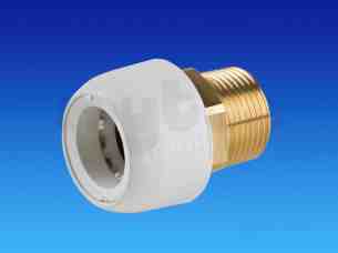 Hep2O Underfloor Heating Pipe and Fittings -  Hep2o Brass Adapter 28x1 Pf/tm Hx29/28w