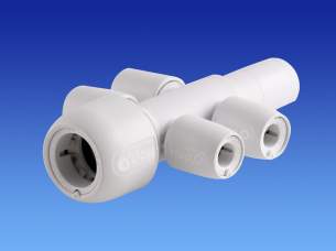 Hep2O Underfloor Heating Pipe and Fittings -  Hep2o Hx94 2x2 Port Manifold 22x10