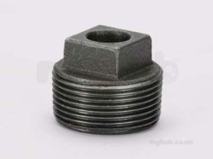 Crane Black Malleable Small -  Crane Black Malleable Plug -147 3/4