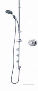 Triton Electric Showers -  Triton Satl Bellona Shower Pole Inc B/jets