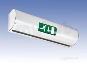 Ambirad Air Curtains -  Ambirad Lphw Air Curtain And Exit Sign High Capacity Ac1000hw12-exit