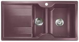 Rangemaster Sinks -  Lunar 985508 15b Rose Taupe And Acc Pack