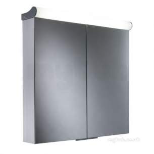 Roper Rhodes Cabinets -  Latitude Double Door Lit Aluminium Cabnt