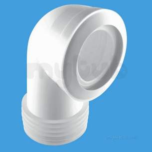 Mcalpine Macfit Wc Connectors -  4 Inch /110mm 90 Deg Bend Macfit Wc Conn