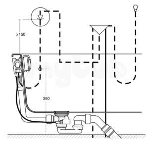 Ideal Standard Art and design Baths -  Ideal Standard Mplex A3922 Trio Waste Exofil O/flow Cp