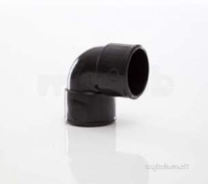 Polypipe Waste and Traps -  50mm X 90 Degree Knuckle Bend Mu312-b