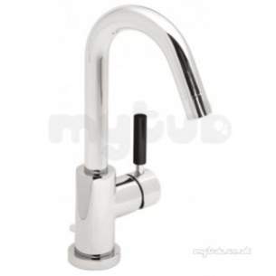 Vado Brassware -  Mono Basin Mixer Single Lever Deck Mount Plus Nua-100s-c/wht