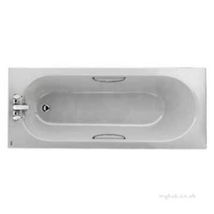 Twyfords Acrylic Baths -  Opal Bath 1700x700 2 Tap Inc Cp Grips 130l Ol8322wh