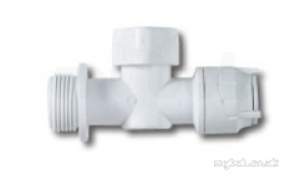 Polypipe Polyplumb Polyfit -  15mm X 3/4 Inch Appliance Valve Warm Pfit 5