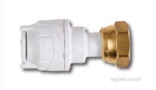 Polypipe Polyplumb Polyfit -  22mm X 3/4 Inch Str Tap Connector White 5