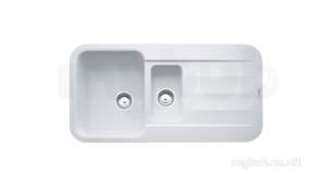 Franke Sinks -  Franke Pbg651 Pebel 1.5b Rev Sink Wh