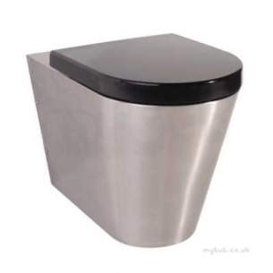 Twyford Stainless Steel -  500 Wc Pan Btw Floor Standing Including Seat And Cover Ps8302ss