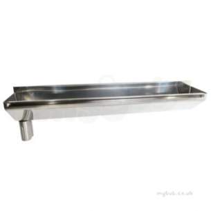 Twyford Stainless Steel -  2400 Surgical Scrub Trough Left Hand Outlet Htm64-suh/3 Ps9222ss