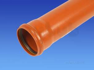 Hepworth Plastidrain -  200mm 6 Metre Socketed Pipe 8p01b6