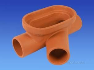 Hepworth Clayware 100mm Supersleve -  Hepworth Building Access Junct Right Hand 100mm Sja1r