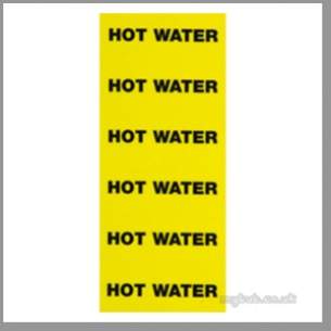 Regin Products -  Regin Regq632 Pipe Labels 8 Hot Water