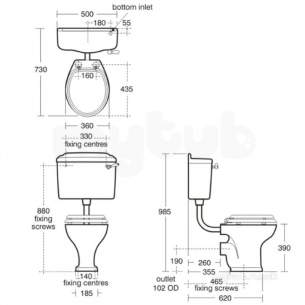 Ideal Standard Classic -  Ideal Standard Reflection Ll Wc Pan E4460 White