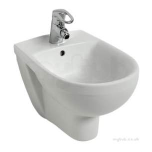 Twyford Mid Market Ware -  Refresh Bidet Wall Hung 1 Tap Re3411wh