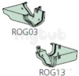 Polypipe Standard sovereign Rainwater -  Ogee 130mm X90 Degree External Angle Rog03-w