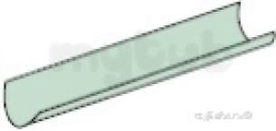 Polypipe Standard sovereign Rainwater -  150mm X 4m Half Round Gutter Rl601-b