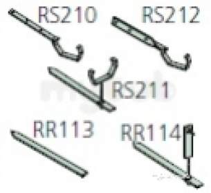 Polypipe Standard sovereign Rainwater -  112mm Sq Sect Side Rafter Bracket Rs212