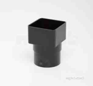 Polypipe Standard sovereign Rainwater -  65mm Sq To Round Sect Adaptor Rs231-b
