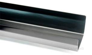 Polypipe Standard sovereign Rainwater -  112mm X 4m Sq Section Gutter Rs201-br