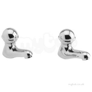 Twyfords Contemporary Brassware -  Radius 1/2 Pillars Pair Ra5205cp