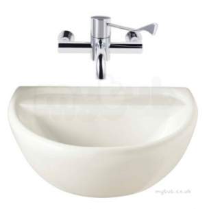 Twyfords Commercial Sanitaryware -  Sola Medical Washbasin 500x400 0 Tap Sa4250wh