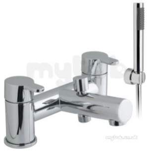 Vado Brassware -  Vado Sense 2 Hole B/shower Mixer Deck Mtd Plus Shower Kit