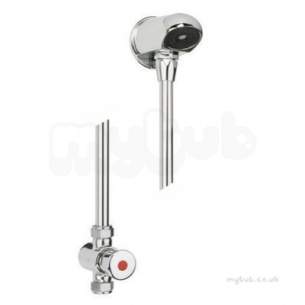 Twyfords Commercial Sanitaryware -  Sola Non Concussive Shower Valve And Vandal Resistant Head Sf1205cp