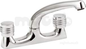 Deva Brassware -  Deva Vwsole105 Solerno Deck Sink Mixer Cp