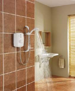 Triton Electric Showers -  Triton T150z Thermo Electric Shower 8.5 Kw White Chrome Plated