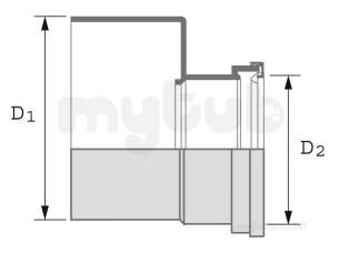 Hepworth Plastidrain -  Hepworth Building 200mm X 160mm Reducer 8p11a