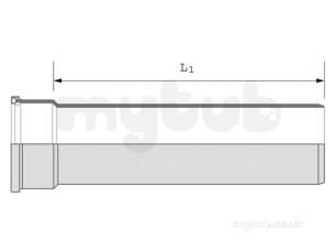 Hepworth Plastidrain -  200mm 6 Metre Socketed Pipe 8p01b6