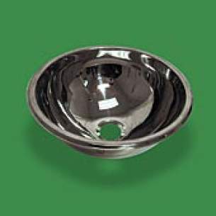 Pland Catering Sinks and Stands -  Pland Lux Inset Hemispherical Bowl 260 Dia Ss