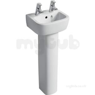 Ideal Standard Tempo Sanitaryware -  Ideal Standard Tempo T0595 350mm 1lth Handrinse Basin Wht