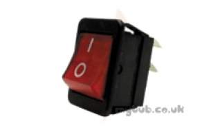 Lincat -  Lincat Ne14 Neon Rocker Switch-red