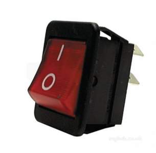 Lincat -  Lincat Ne14 Neon Rocker Switch-red