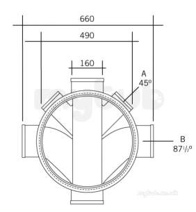 Marley Underground -  Marley 450mm X 160mm Chamber Base Ucc5