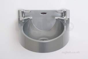 Mechline Catering Spares -  Basix Ws1l Wash Hand Basin Grey Polycarb