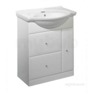 Roper Rhodes Furniture -  Valencia 700mm White Base Unit With Soft