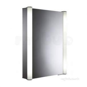 Roper Rhodes Cabinets -  Vivid Single Door Lit Aluminium Cabinet