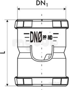 Marley Hdpe Range -  Mpd Dblue Coupler 40 Vmd-040-000-00d