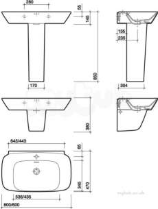 Twyford Moda Sanitaryware -  Vello Washbasin 800x470 1 Tap Vo4741wh